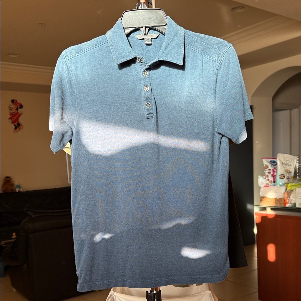 John Varvatos Steel Blue Polo Shirt